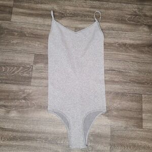 Intimately Free People Basic Seamless Bodysuit Womens XS/S Heather Gray